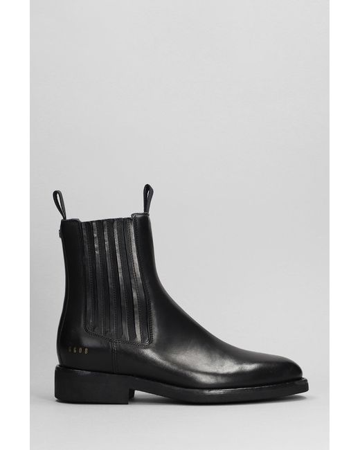 Golden Goose Deluxe Brand Chelsea Ankle Boots In Black Leather for men