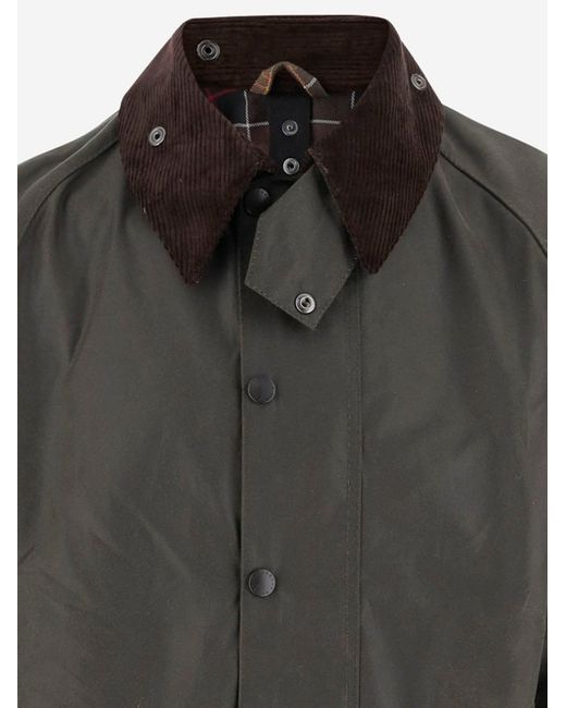 Barbour Gray Waxed Coat Beaufort Cotton Jacket for men