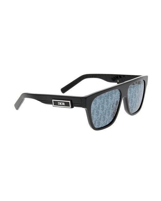 Dior Black Diorb23 S3i Rectangular Frame Sunglasses