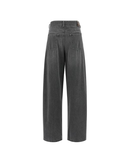 Max Mara Gray Trousers Grigio