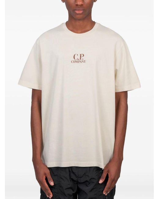 C P Company Natural T-Shirt Cotton T-Shirts for men