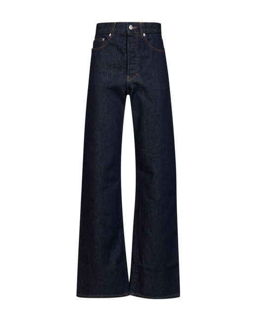 Dries Van Noten Blue Cotton Denim Peyton Jeans