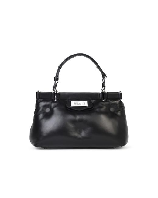 Maison Margiela Black 'Glam Slam' Leather Bag