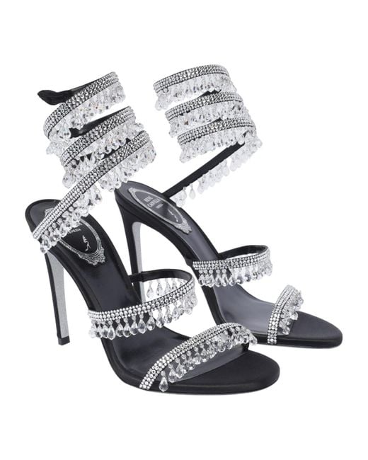 Rene Caovilla Metallic Chandelier Sandals