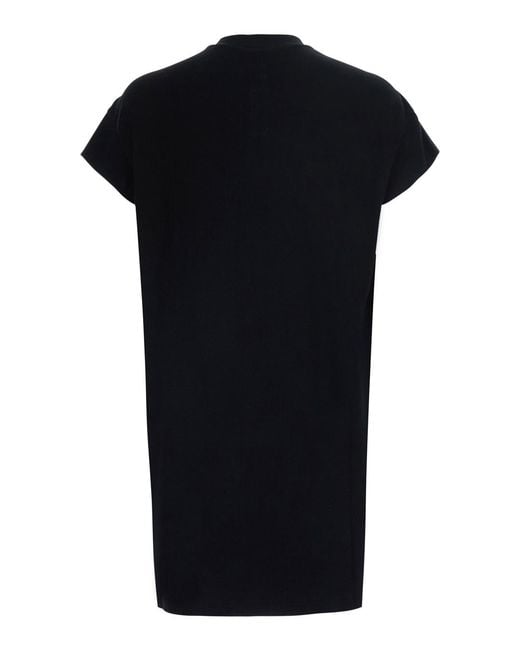 Rick Owens Black T-Shirt Jumbo Cotton T-Shirts for men