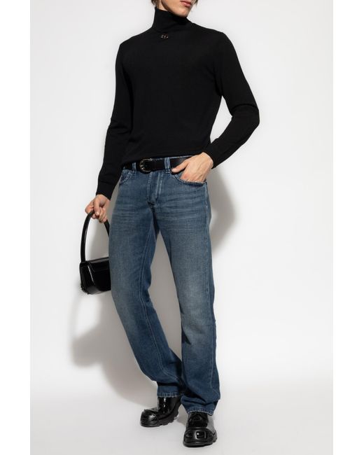 DIESEL Black Sweater K-Varta for men