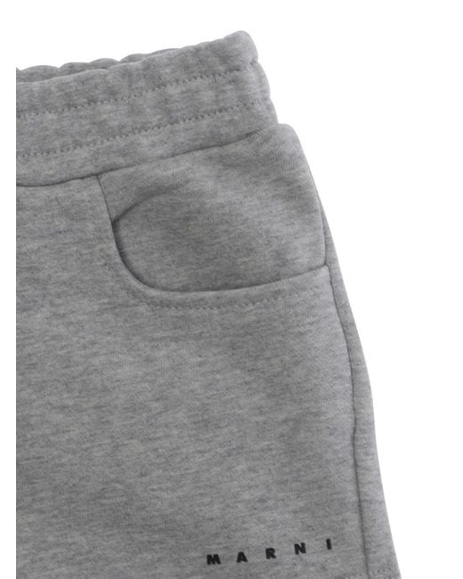 Marni Gray Girls Shorts Cotton
