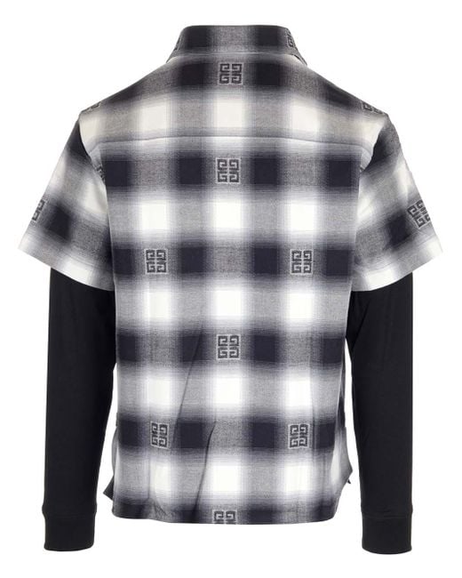 Givenchy Gray Flannel Shirt for men