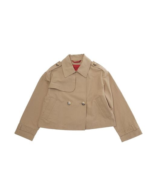 MAX&Co. Natural Girls Jacket Cotton-Blend Blazers