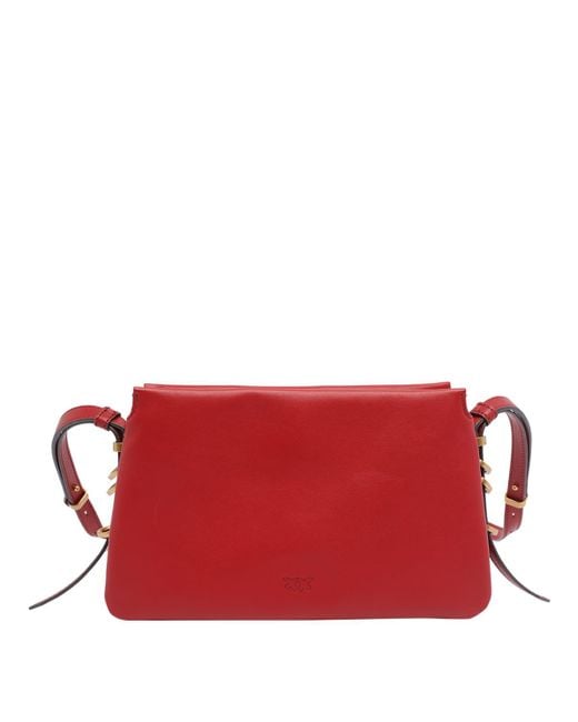 Pinko Red Mini One Two Three Crossbody Bag