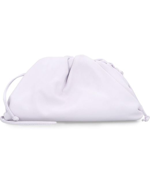 Bottega Veneta Purple Leather Mini Pouch
