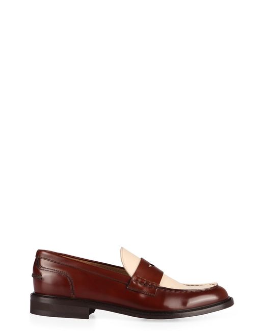 Doucal's Brown Leather Loafers