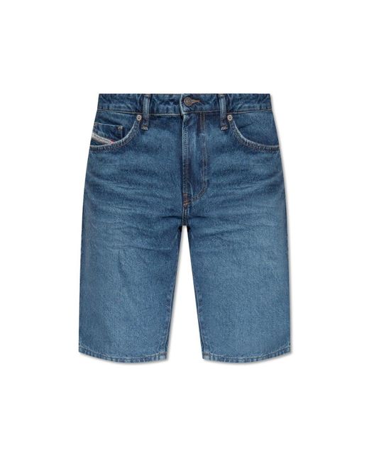 DIESEL Blue ‘Slim-Short’ Shorts for men