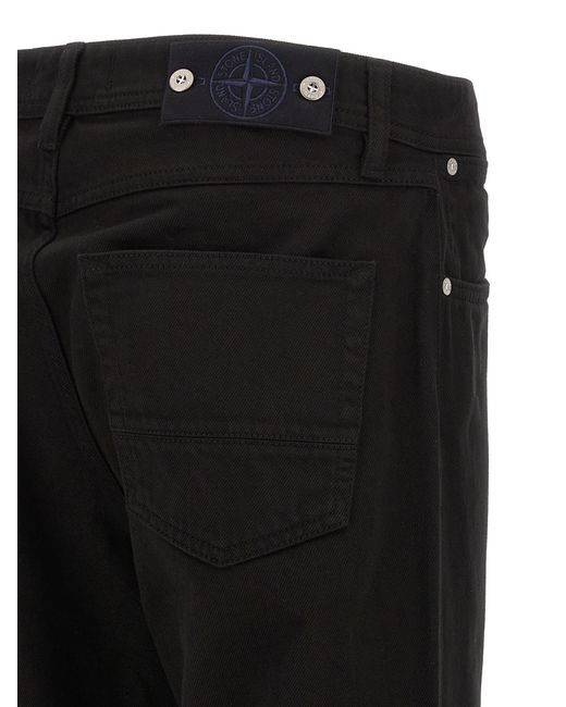 Stone Island Black Bull Denim Jeans for men