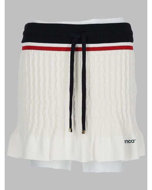 Casablanca Black Knit Tennis Mini Skirt Viscose