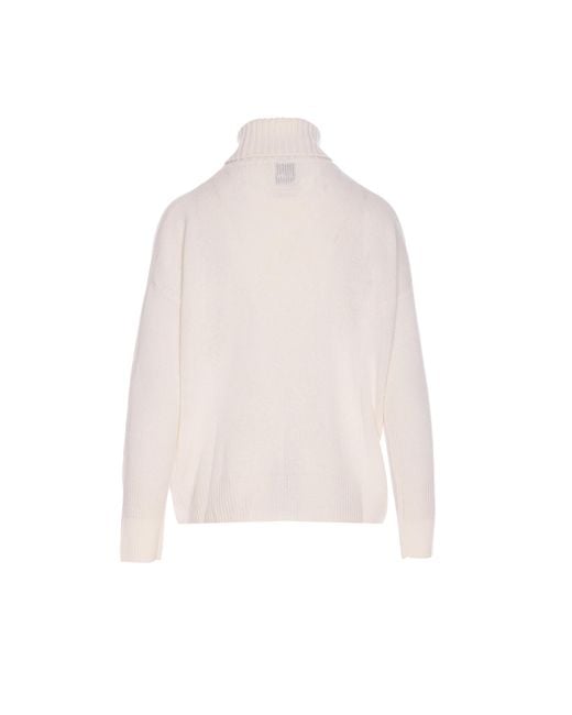 Allude White Sweaters Cashmere