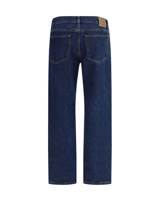 Totême Blue Jeans Low Straight Cotton