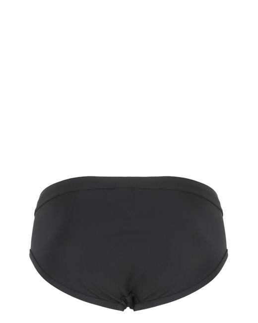Dolce & Gabbana Gray Swim Briefs Polyamide Beachwear for men