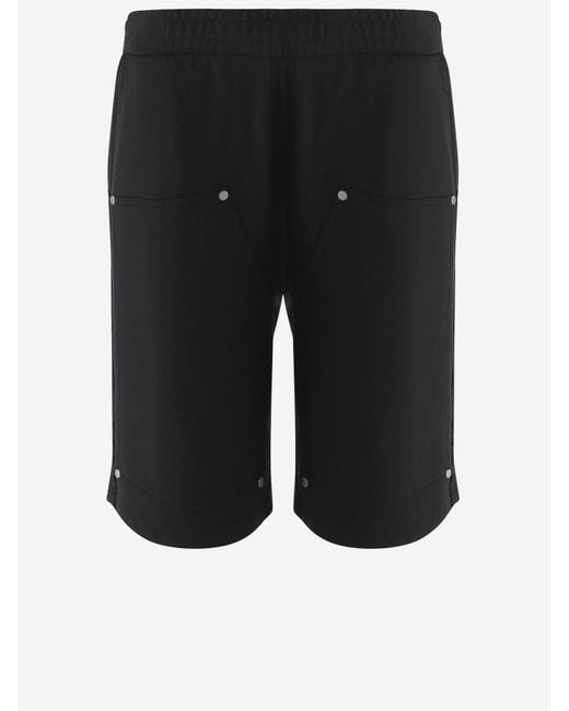 44 Label Group Black Cotton Shorts for men