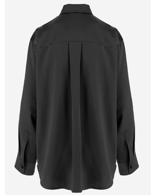 By Malene Birger Black Shirt Audrey Satin Acetate
