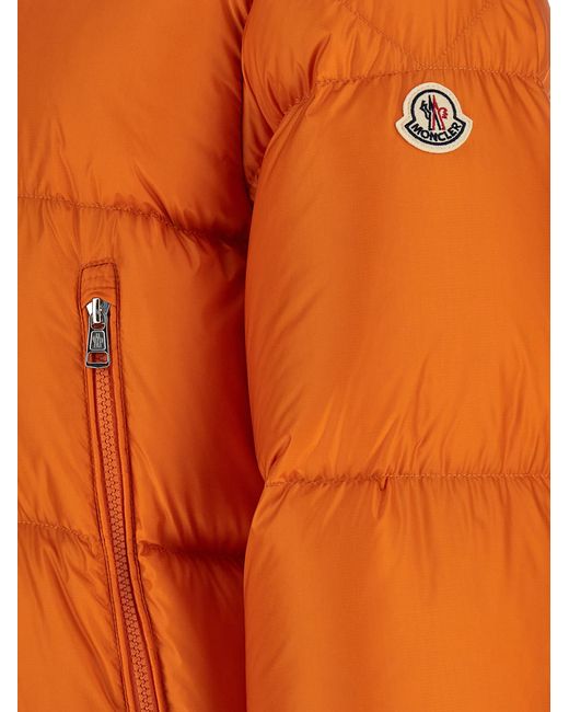 Moncler Orange 'Rivau' Down Jacket