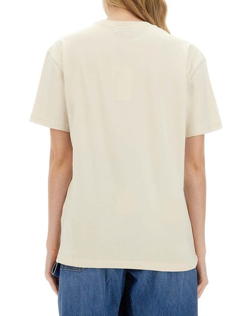 J.W. Anderson Natural T-Shirt With Logo