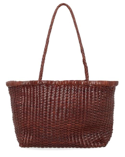 Dragon Diffusion Red Shoulder Bag B Weave Leather