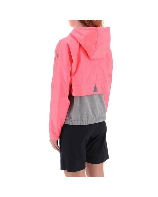 3 MONCLER GRENOBLE Pink Hoodie Jacket