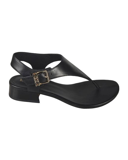Michael Kors Black Robyn Flex Thong Sandals
