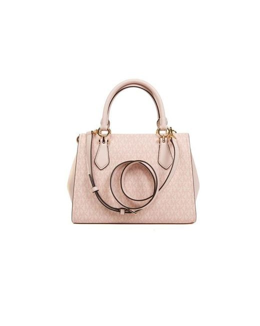 Michael Kors Pink Satchel Bag Polyvinyl Chloride Satchel-Bags