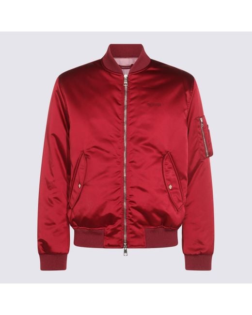 Gucci Red Rosso Ancora Bomber for men