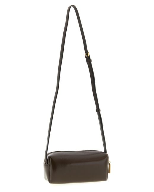 Khaite Brown Kye Mini Crossbody Bag Calfskin Leather