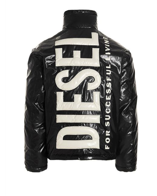 DIESEL Jupiter Puffer Jacket in Black 
