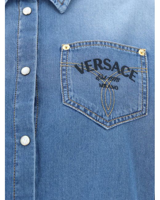 Versace Blue Shirts