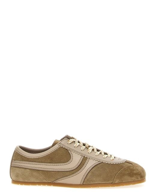 Dries Van Noten Brown Suede Sneakers