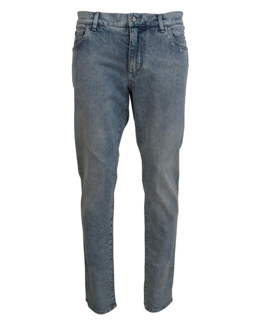 Dolce & Gabbana Black Wash Slim Fit Cotton Denim Jeans Clothing for men