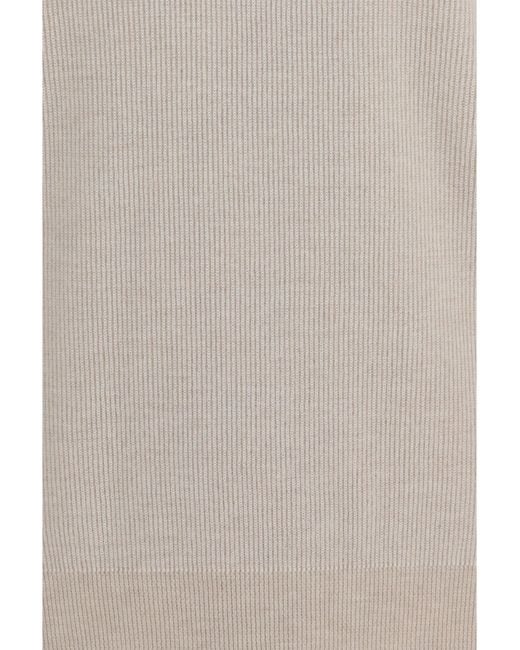 Brioni White Wool And Cashmere Turtleneck Sweater for men