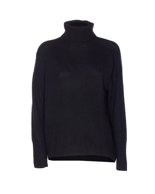 Allude Blue Turtleneck Sweater
