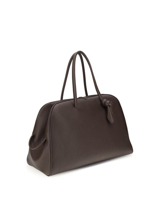 Jacquemus Brown Le Grand Tourisme Travel Bag Calf Leather Bos Taurus Handbags