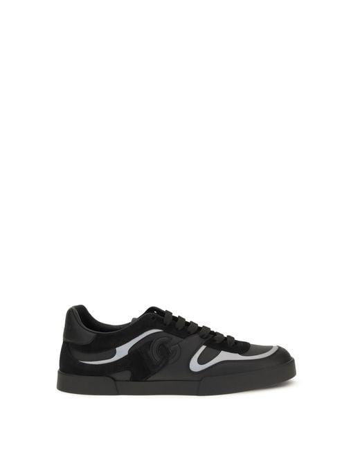Dolce & Gabbana Black Sneakers Portofino Trainers for men
