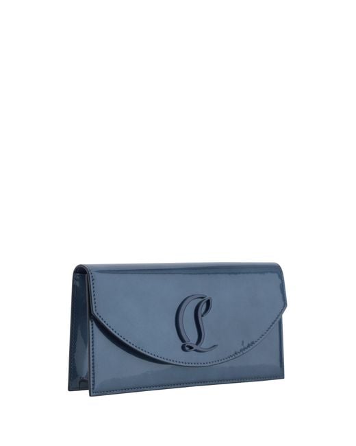 Christian Louboutin Blue Loubi 54 Pouch Bag