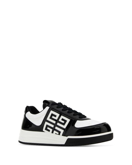 Givenchy Black Two-Tone Leather G4 Sneakers