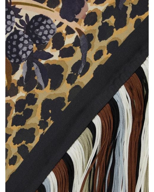 Etro White Scarf Silk