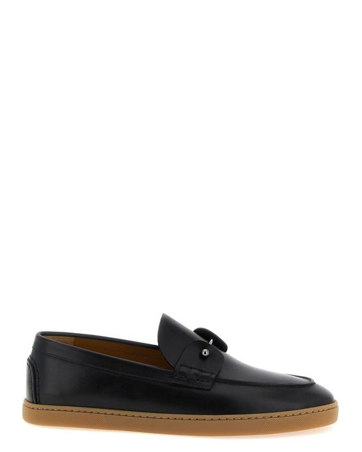 Christian Louboutin Black 'Chambeliboat' Loafers for men