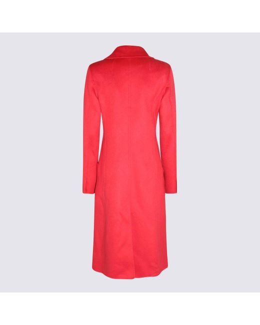 Lanvin Red Cashmere Long Coat