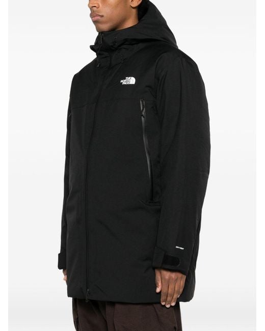 The North Face Black Hooded Parka for men
