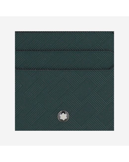 Montblanc Green 6 Compartments Card Case Leather Accessory for men