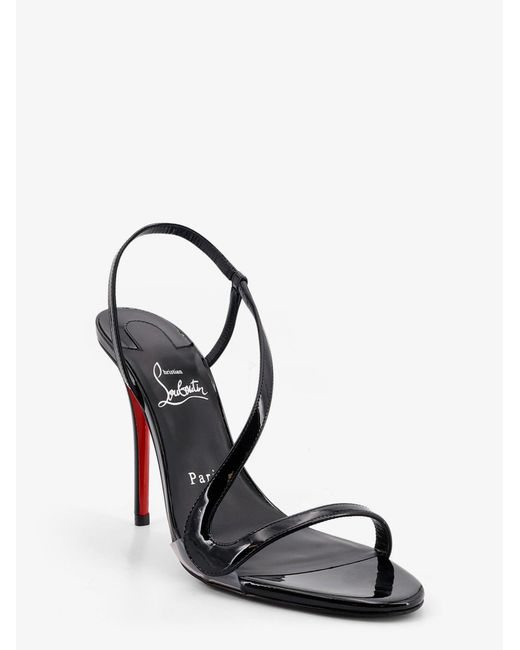 Christian Louboutin Black Sandals Rosa Z Patent Leather