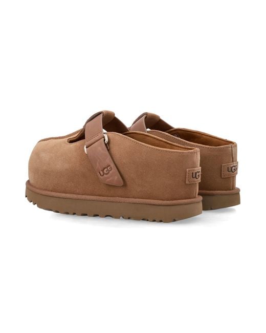 Ugg Brown Goldenstar Hi Suede Clog