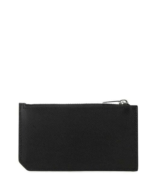 Saint Laurent Black Wallets Lea for men